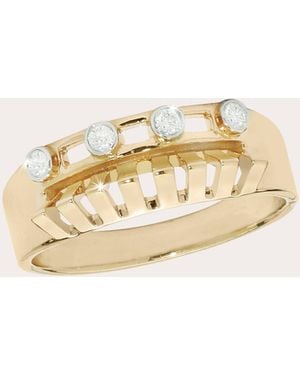 Ritique Diamond Mini Tricone Axis Ring - Natural
