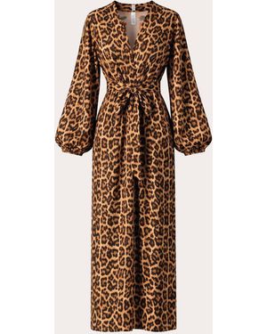 Verde Limon Jamaica Leopard Cover-Up - Natural