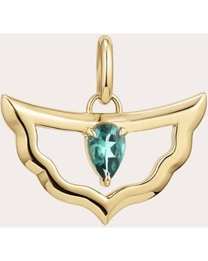 ParkFord Apatite & 14K Palace Shield Pendant - Metallic