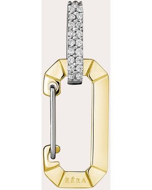 Eera Diamond & 18K Two-Tone Big Chiara Hoop Earring - Natural