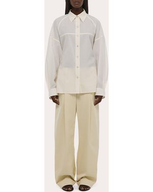 Helmut Lang Organic Cotton Trench Shirt - Natural