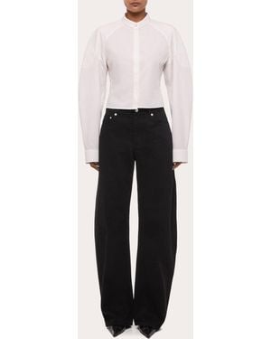 Helmut Lang Mid-Rise Saddle Jeans - Black