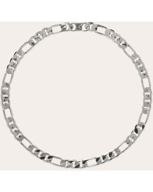 Lady Grey Jewelry Large Figaro Chain Necklace - Natural