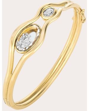 Moritz Glik Diamond & 18K Rastro Shaker Bangle - Metallic