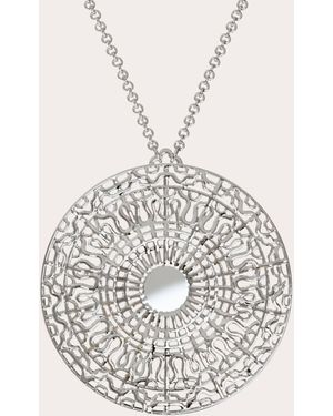 MUVEIL 14K 528Hz Frequency Pendant Necklace - White