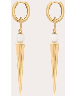 Rouvenat Pearl & 18K Pampille Spike Drop Earrings - Natural