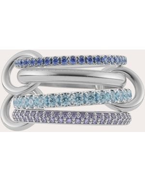 Spinelli Kilcollin Aquamarine & Sapphire Iris Ring - Blue
