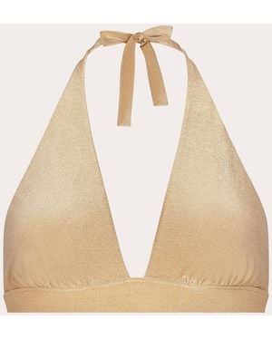 Aguaclara Doree Missy Halter Bikini Top - Natural