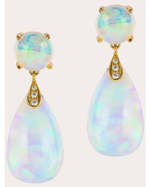 Goshwara Opal & 18K Limited Edition Drop Earrings - Blue