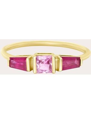 Yi Collection Sapphire & Ruby Lacroix Ring - Pink