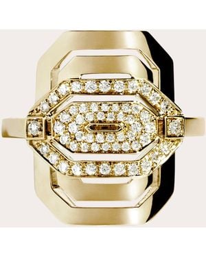 Statement Paris Diamond & 18K Petite My Way Ring - Metallic