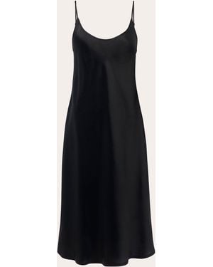 La Perla Silk-Satin Nightgown - Black