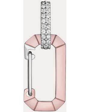 Eera Diamond & 18K Small Chiara Drop Earring - Pink