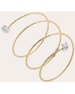 Ritique Diamond & 18K Wire Petite Spiral Ring - Natural