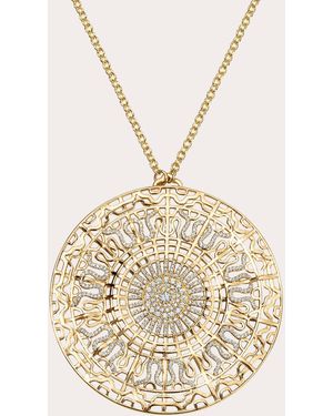 MUVEIL Diamond & 14K 528Hz Pendant Necklace - Natural