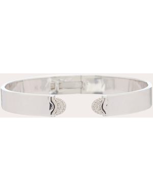Wyld Box Diamond Pavé Doppia Luna Slim Cuff - Natural