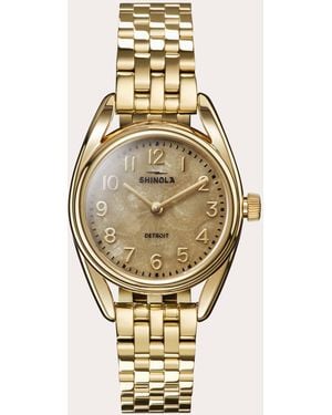 Shinola Petoskey Stone Derby 30Mm Bracelet Watch - Metallic