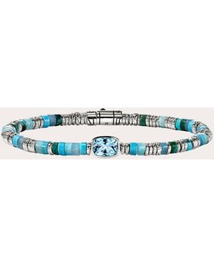 John Hardy Swiss Topaz Heishi Gem Bracelet - Blue
