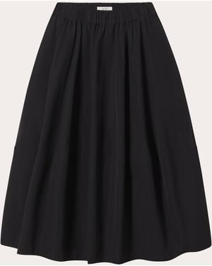 Co. 'Stton Poplin Full Midi Skirt - Black