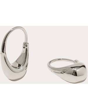 Otiumberg Roscida Drop Hoop Earrings - Natural