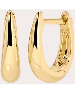 EF Collection 14K Mini Maeve Huggie Earrings - Metallic
