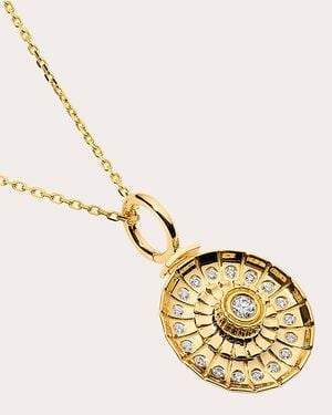 Elior Diamond & 18K Metropolis Spinner Pendant Necklace - Metallic
