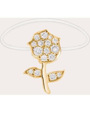 MYSTERYJOY Diamond & 18K Rose Antique Ring - Natural