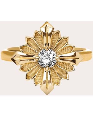 Rouvenat Diamond & 18K Stamp Ring - Metallic