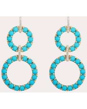 Goshwara 18K Limited Edition Drop Earrings - Blue