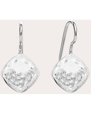 Moritz Glik Diamond Naipe Cushion Drop Earrings - Natural