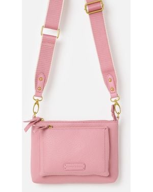 Oliver Bonas Mila Dusky Crossbody Bag - Pink