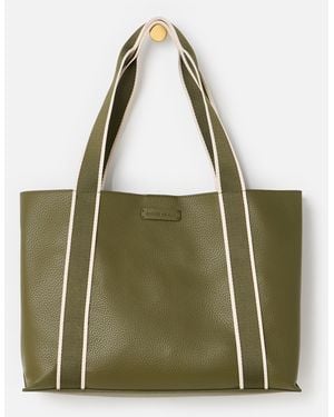 Oliver Bonas Emma Khaki Tote Bag - Green