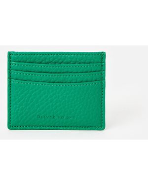 Oliver Bonas Lola Dark Zipped Card Holder - Green