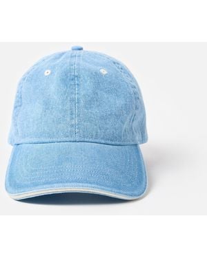 Oliver Bonas Light Denim Cap Hat - Blue