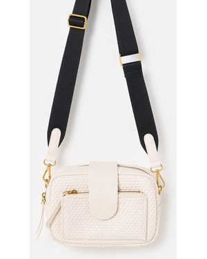 Oliver Bonas Charlee Ecru Weave Crossbody Bag - Natural