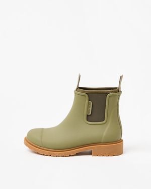 Merry People Khaki Bobbi Wellington Boot, Size Uk 3 - Green