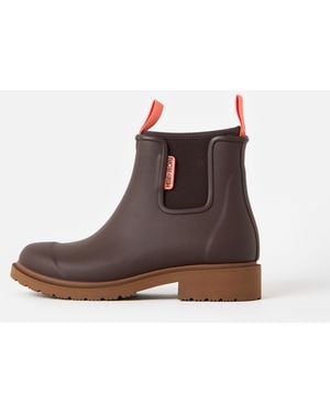 Merry People Mocha Bobbi Ankle Wellington Boots, Size 3 - Brown