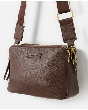 Oliver Bonas Isla Chocolate Crossbody Bag - Brown