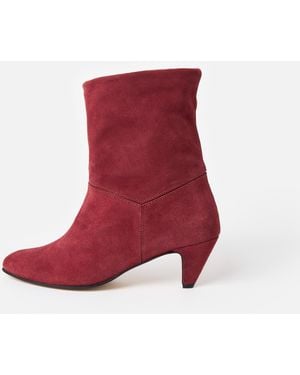 Anonymous Copenhagen Jassi 50 Pomegranate Stiletto Ankle Boots, Size Uk 3 - Red