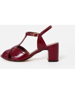 Anonymous Copenhagen Therese 55 Wine Heels, Size Uk 4 - Red