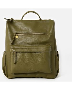 Oliver Bonas Jossie Khaki Backpack - Green
