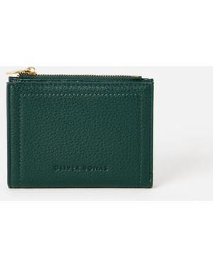 Oliver Bonas Kinley Forest Zipped Purse - Green