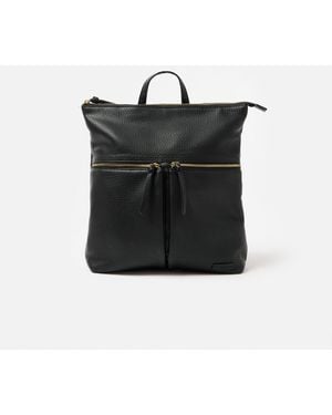 Oliver Bonas Anie Large Multi Pocket Backpack - Black