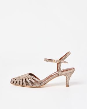 Anonymous Copenhagen Keesha 55 Champagne Heeled Sandals, Size Uk 5 - Natural