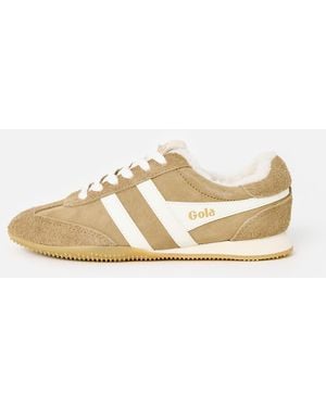 Gola Sprinter Summit Caramel & White Trainers, Size 3 - Natural