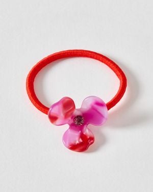 Oliver Bonas Lily Resin Flower Hair Band - Pink