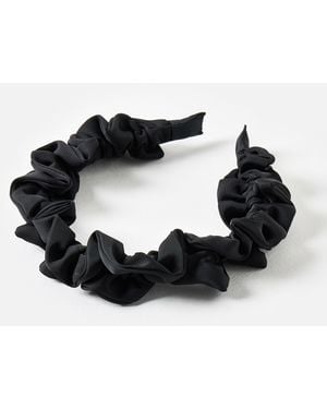 Oliver Bonas Reese Ruched Headband - Black