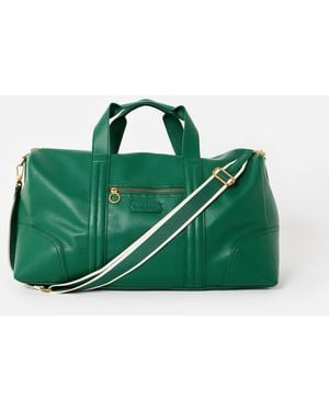 Oliver Bonas Hattie Dark Weekend Bag - Green