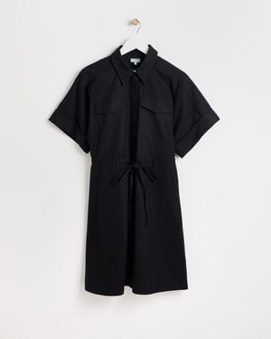 Oliver Bonas Utility Mini Shirt Dress, Size 6 - Black