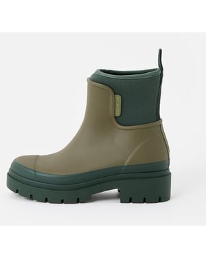 Merry People Khaki Tully Ankle Wellington Boots, Size Uk 3 - Green